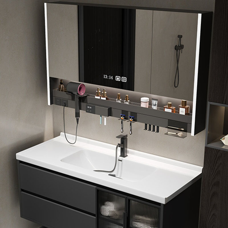 Luxury Mirror Bathroom Cabinet - Home Bathroom Partition Wall ulasan dan harga