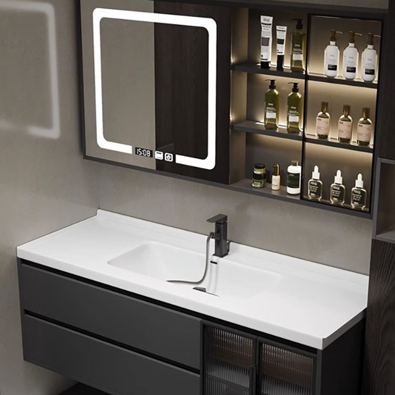 Luxury Mirror Bathroom Cabinet - Home Bathroom Partition Wall ulasan dan harga