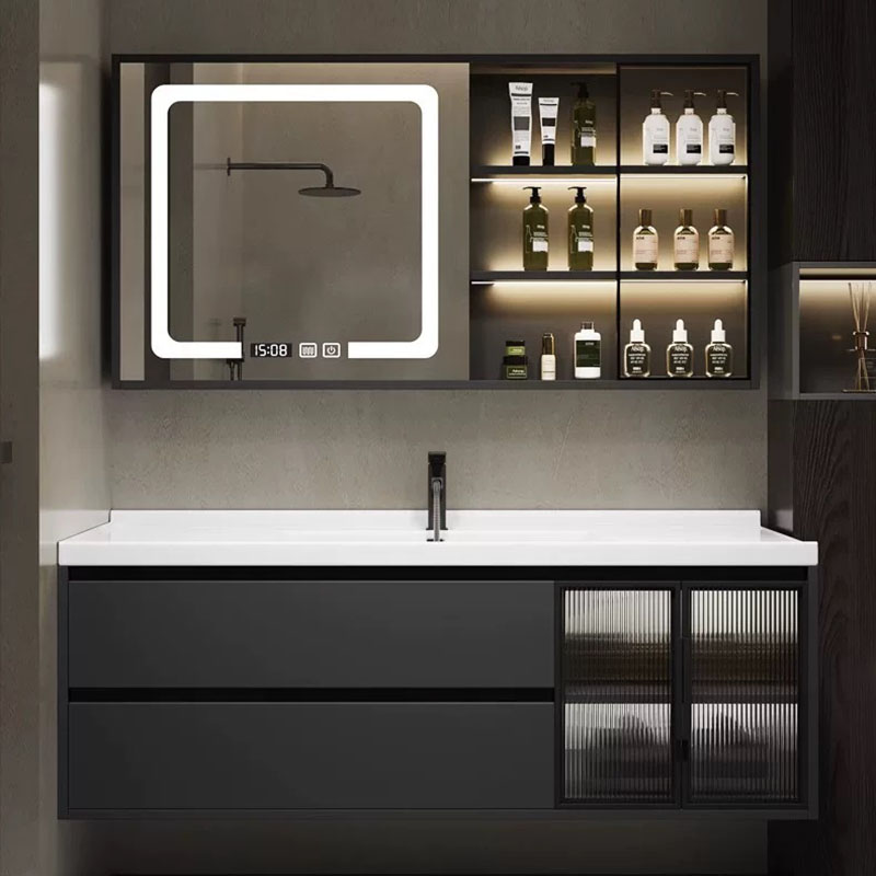 Luxury Mirror Bathroom Cabinet - Home Bathroom Partition Wall ulasan dan harga