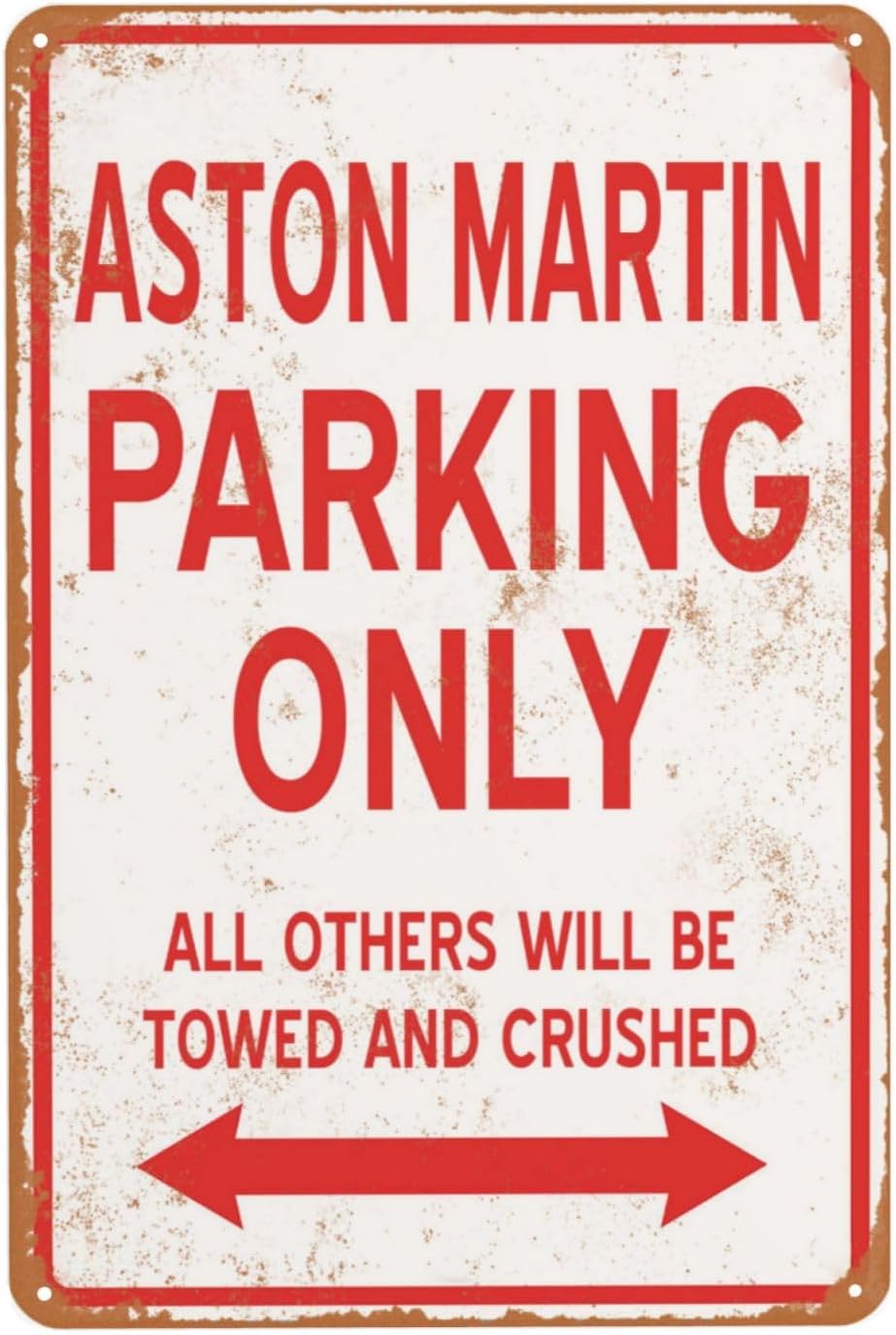 Vintage Metal Sign Aston Parki - Home Bathroom Signs ulasan dan harga