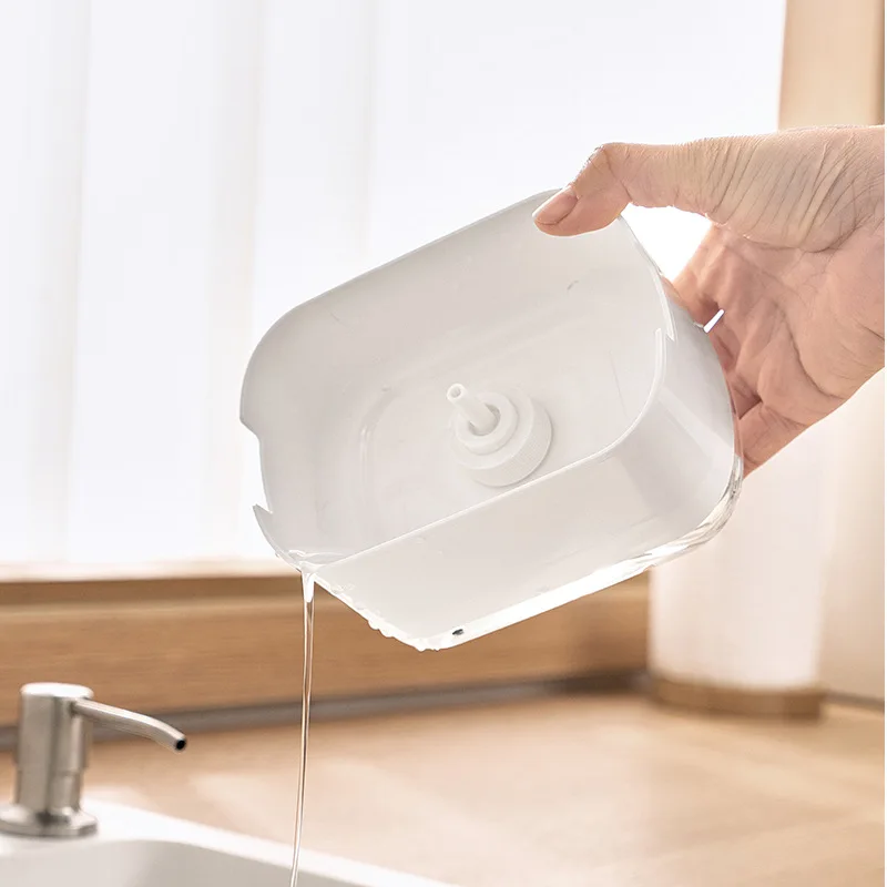 Soap Dispenser With Sponge Hol - Home Kitchen Bathroom Cleaning ulasan dan harga