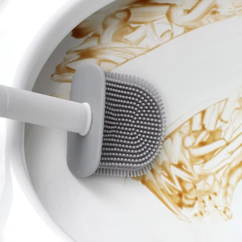 1PC Black Wall Mounted Toilet  - Toilet Brush Holder ulasan dan harga